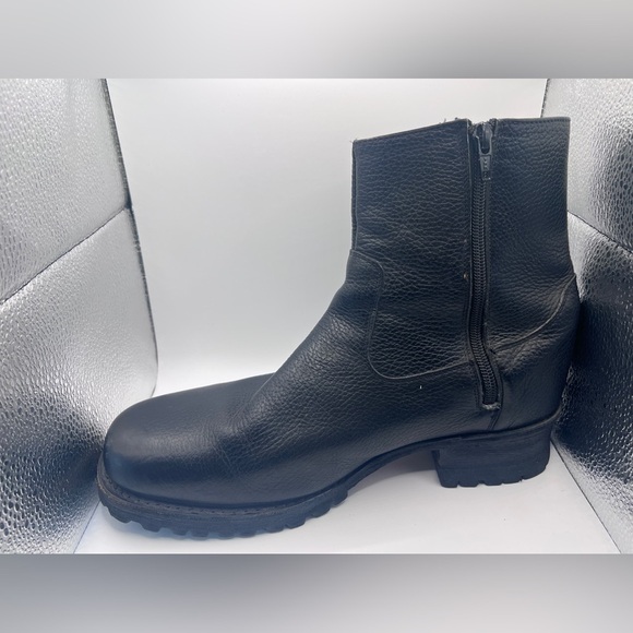 Frye Bowery leather men’s side zip boot, black leather, size 9.5 - Picture 3 of 10